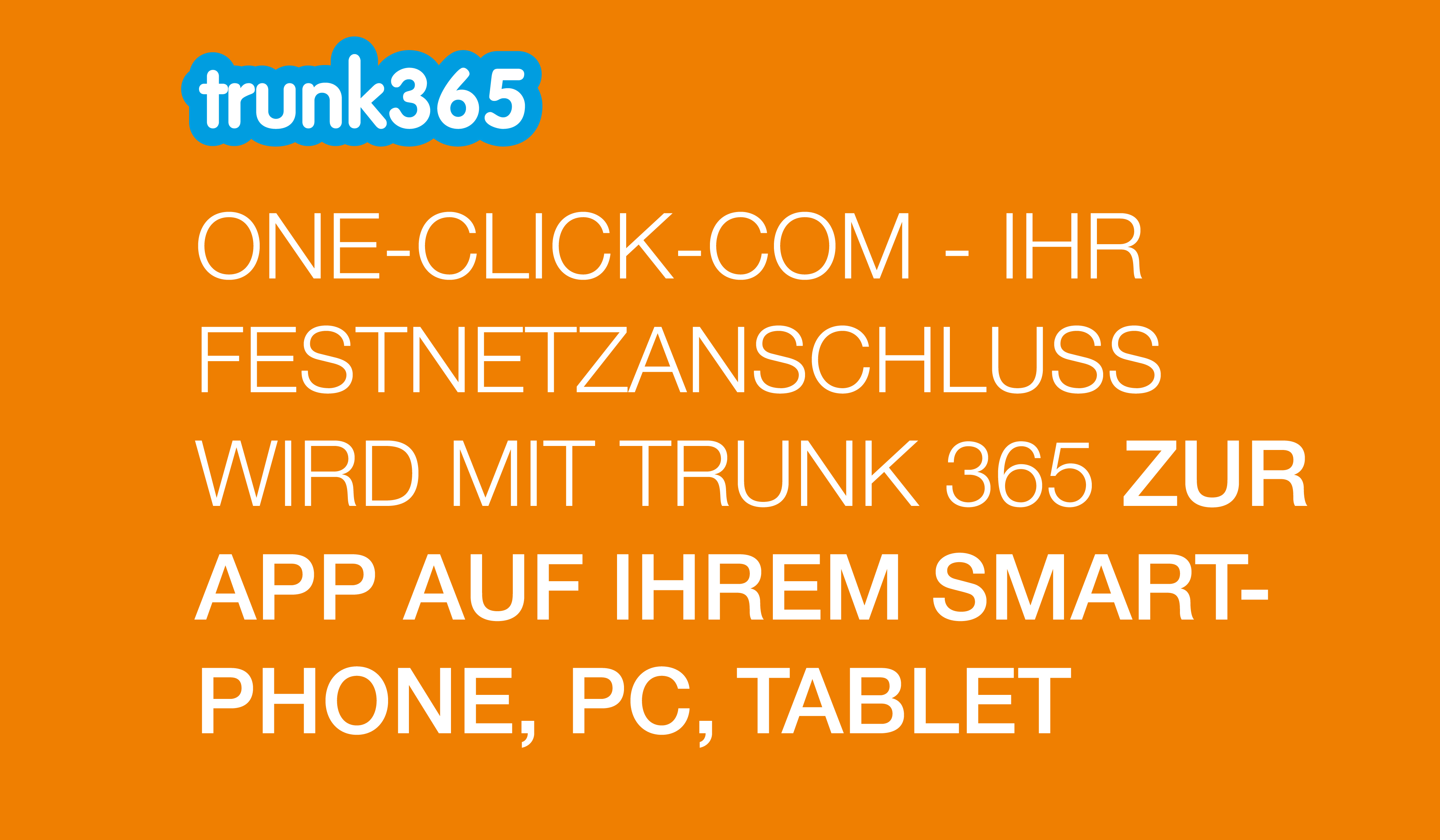 trunk Slider dt-3 Festnetzanschluss wird zur app auf Ihrem Smartphone